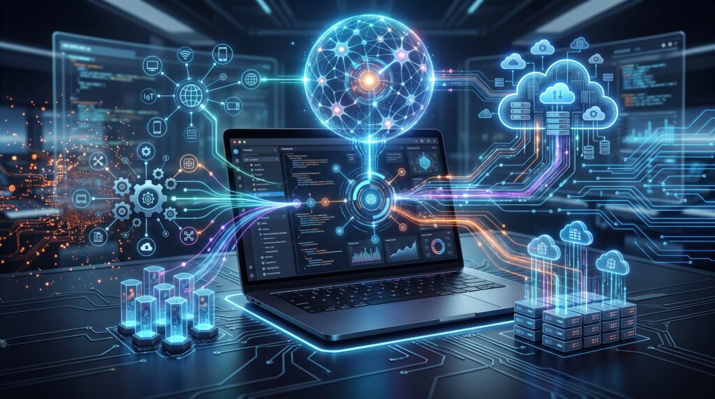 Future of web development with AI and cloud technology
