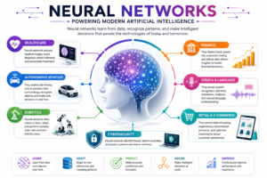 Neural Networks powering modern Artificial Intelligence across healthcare, finance,