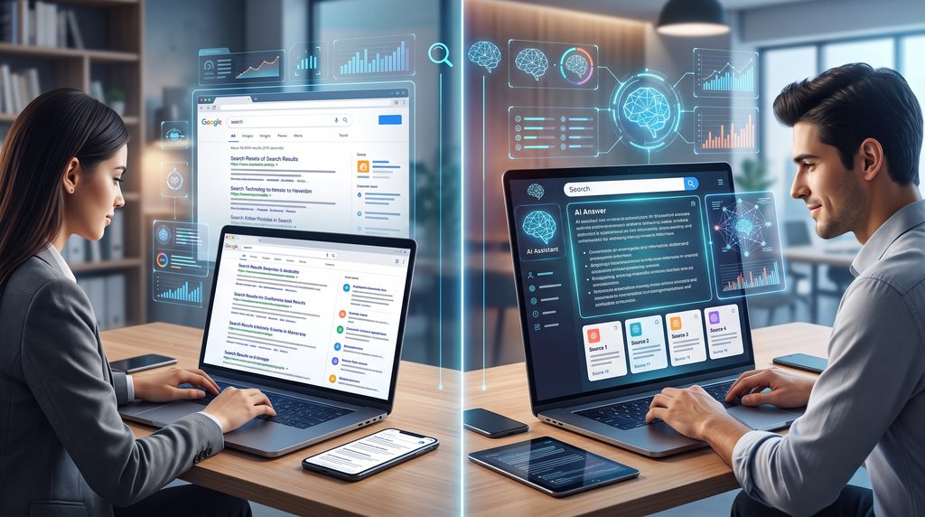 AI Search vs traditional Google Search