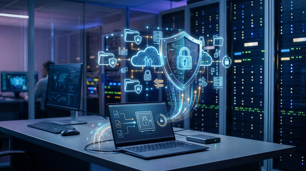Data backup for cybersecurity protection