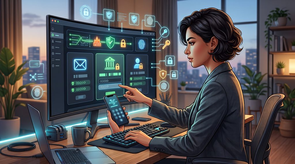 Online account security and cybersecurity protection