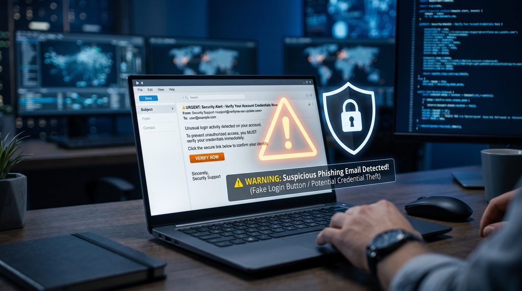 Phishing attacks and online security