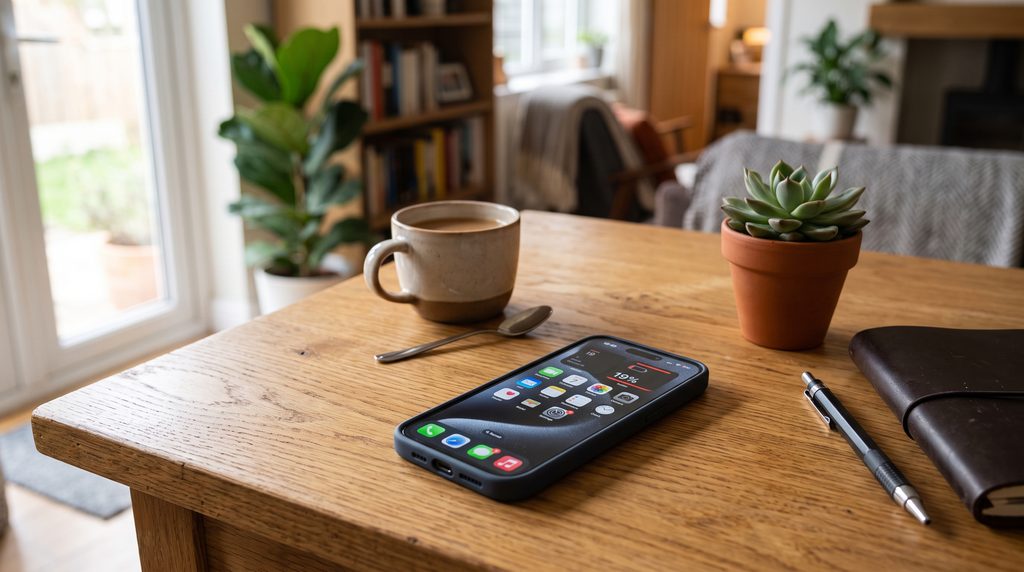 Phone battery drains fast on a modern smartphone