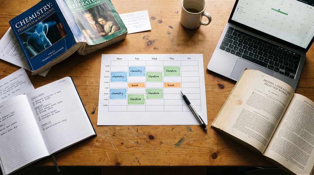 AI study schedule for exam preparation